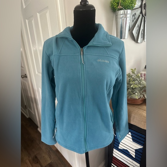 Columbia Teal Full-Zip Fleece Jacket - Picture 1 of 2